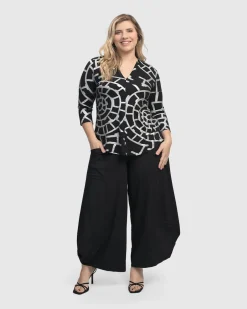 Women Alembika Pants & Skirts<Essential Punto Pockets Pants, Black