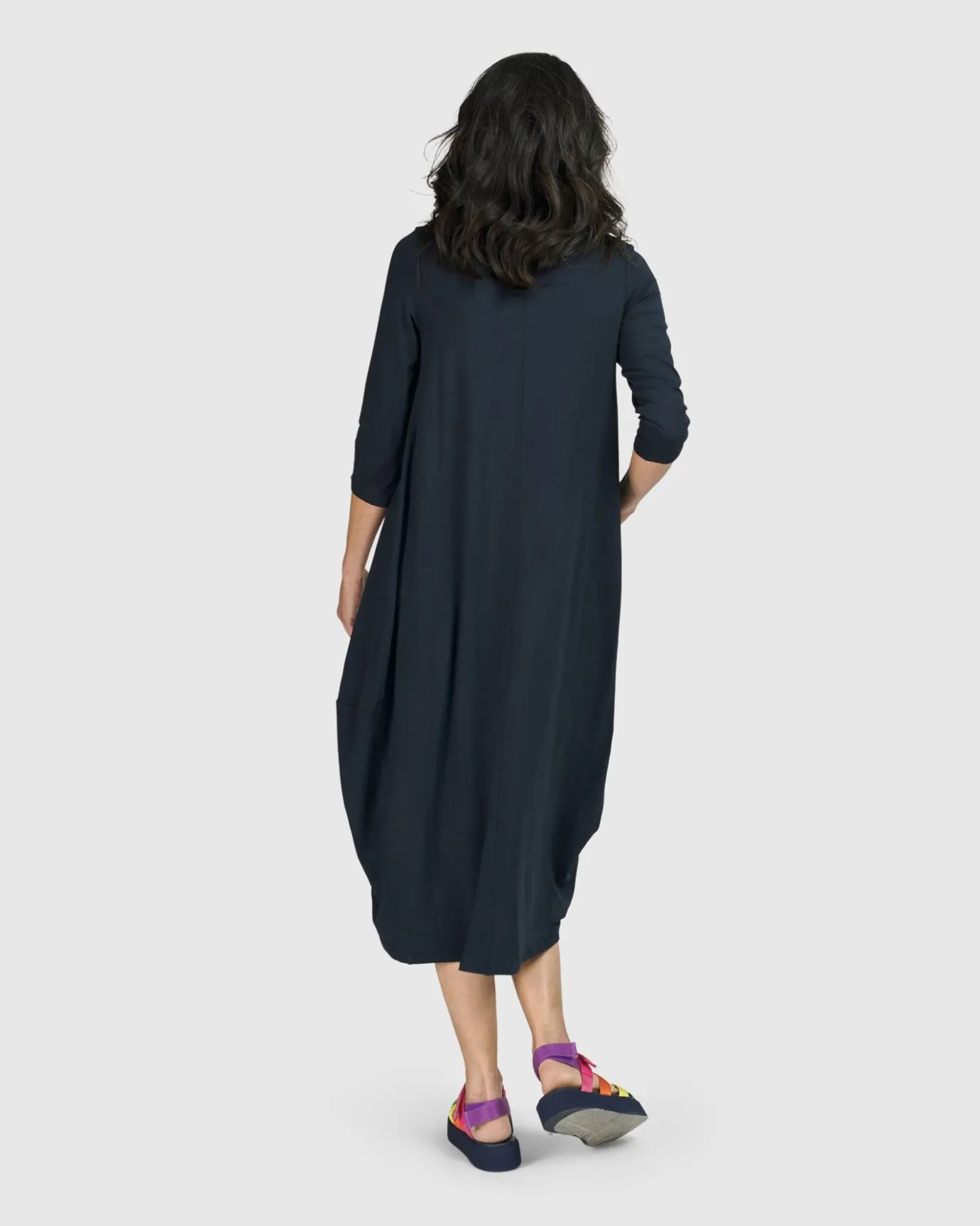 Women Alembika Dresses<Essential Relaxed Midi Dress, Ocean