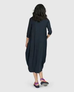 Women Alembika Plus<Essential Relaxed Midi Dress, Ocean