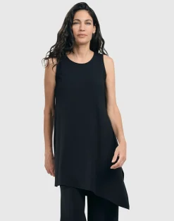 Women Alembika Plus<Essential Sleeveless Tunic Top, Black
