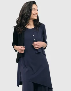 Women Alembika Tops & Tunics<Essential Sleeveless Tunic Top, Navy