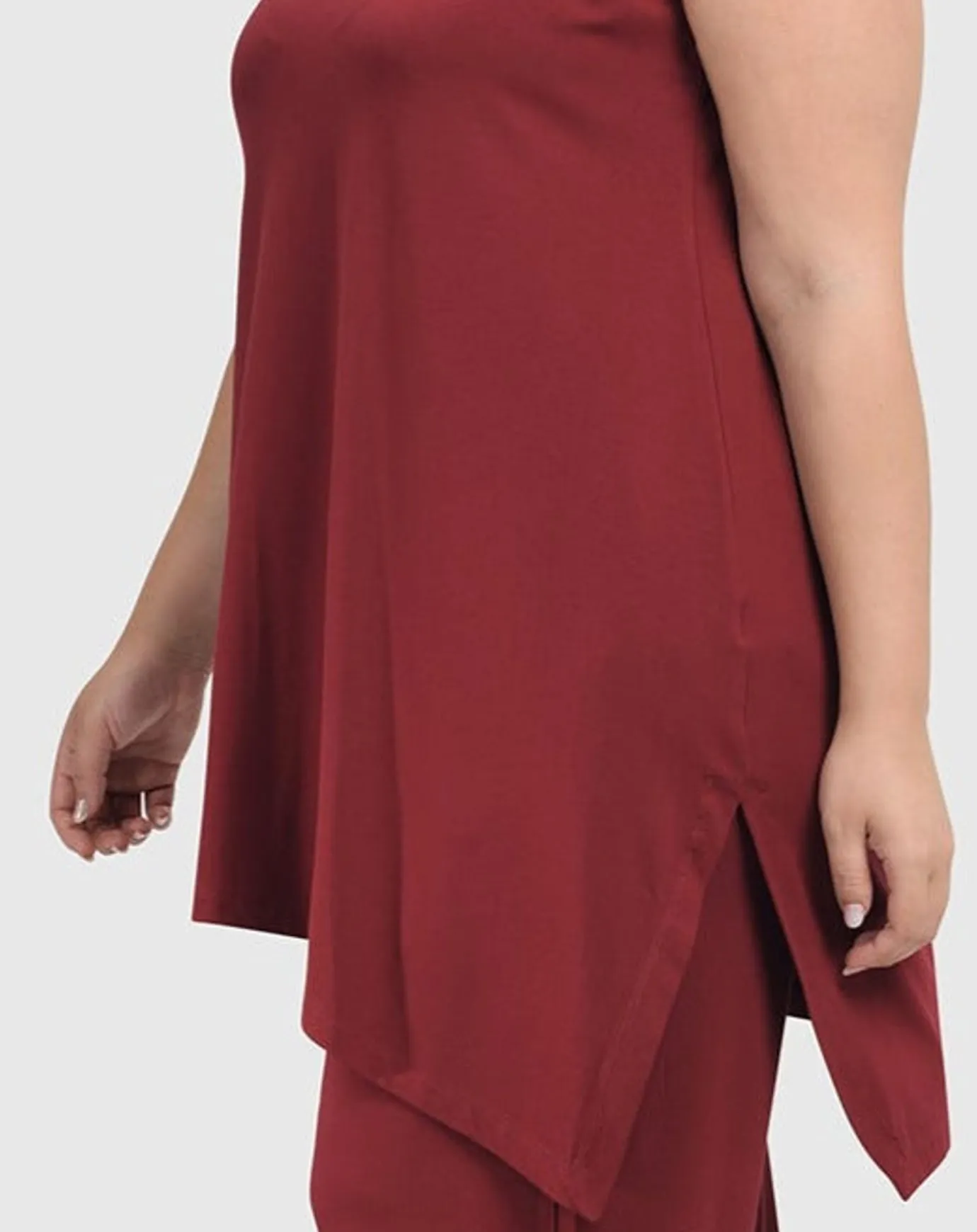 Women Alembika Tops & Tunics<Essential Sleeveless Tunic Top, Plum