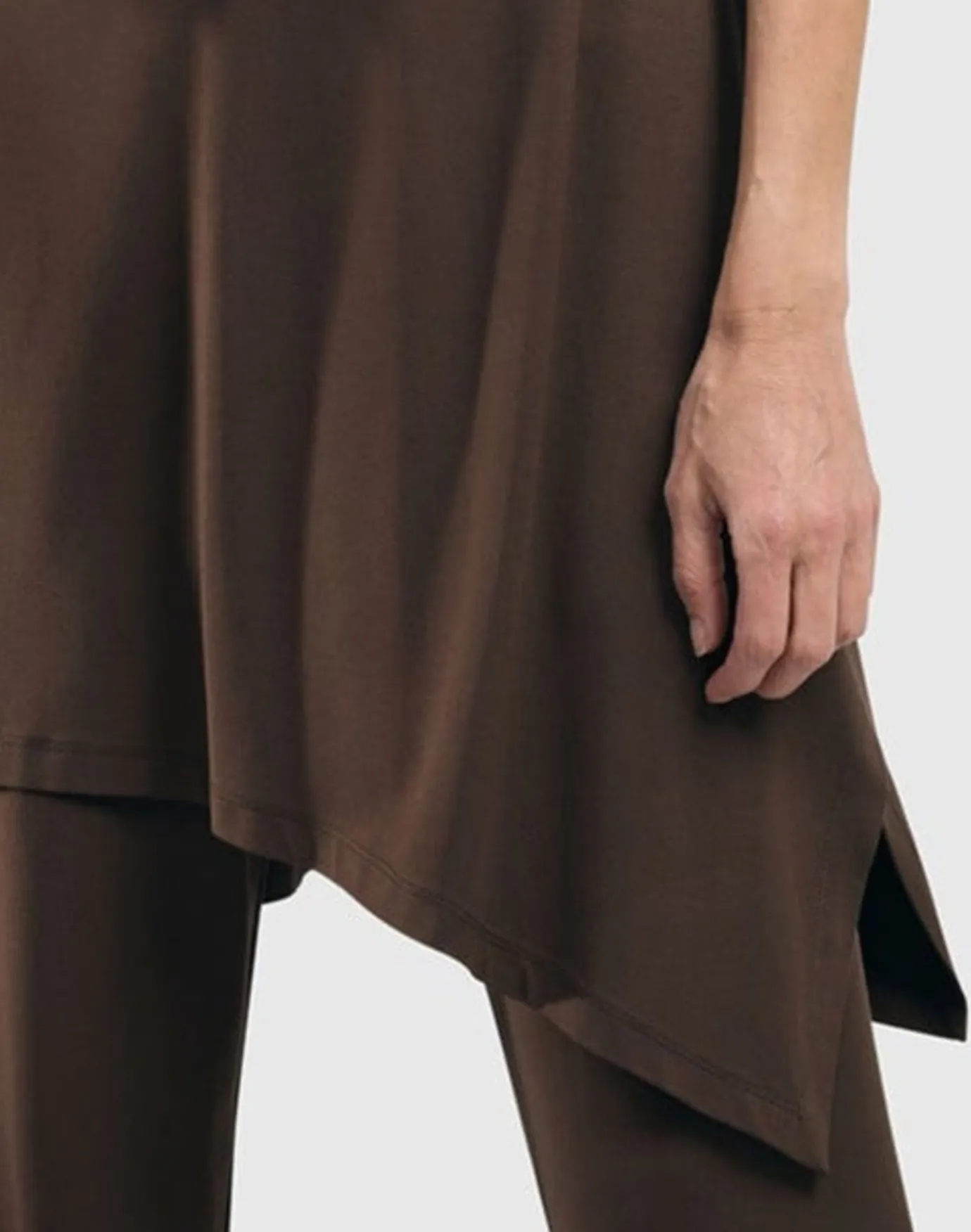 Women Alembika Plus<Essential Sleeveless Tunic Top, Coffee
