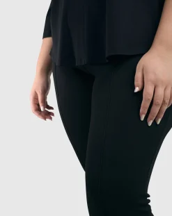 Women Alembika Plus<Essential Slim Pants, Black