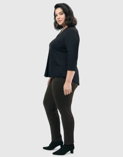 Women Alembika Plus<Essential Slim Pants, Woods