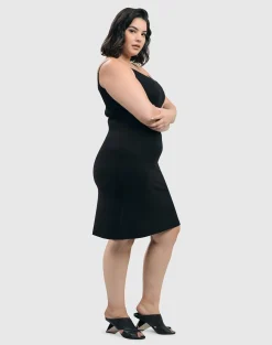 Women Alembika Plus<Essential Slip Dress, Black