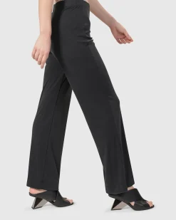 Women Alembika Pants & Skirts<Essential Straight Leg Pants, Charcoal