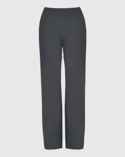 Women Alembika Pants & Skirts<Essential Straight Leg Pants, Charcoal