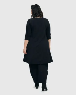 Women Alembika Tops & Tunics<Essential Swing Tunic Top, Black