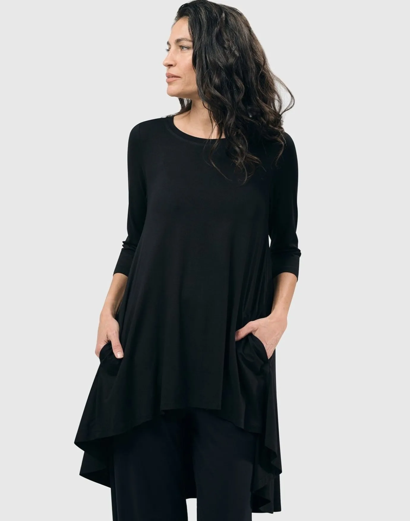Women Alembika Plus<Essential Swing Tunic Top, Black