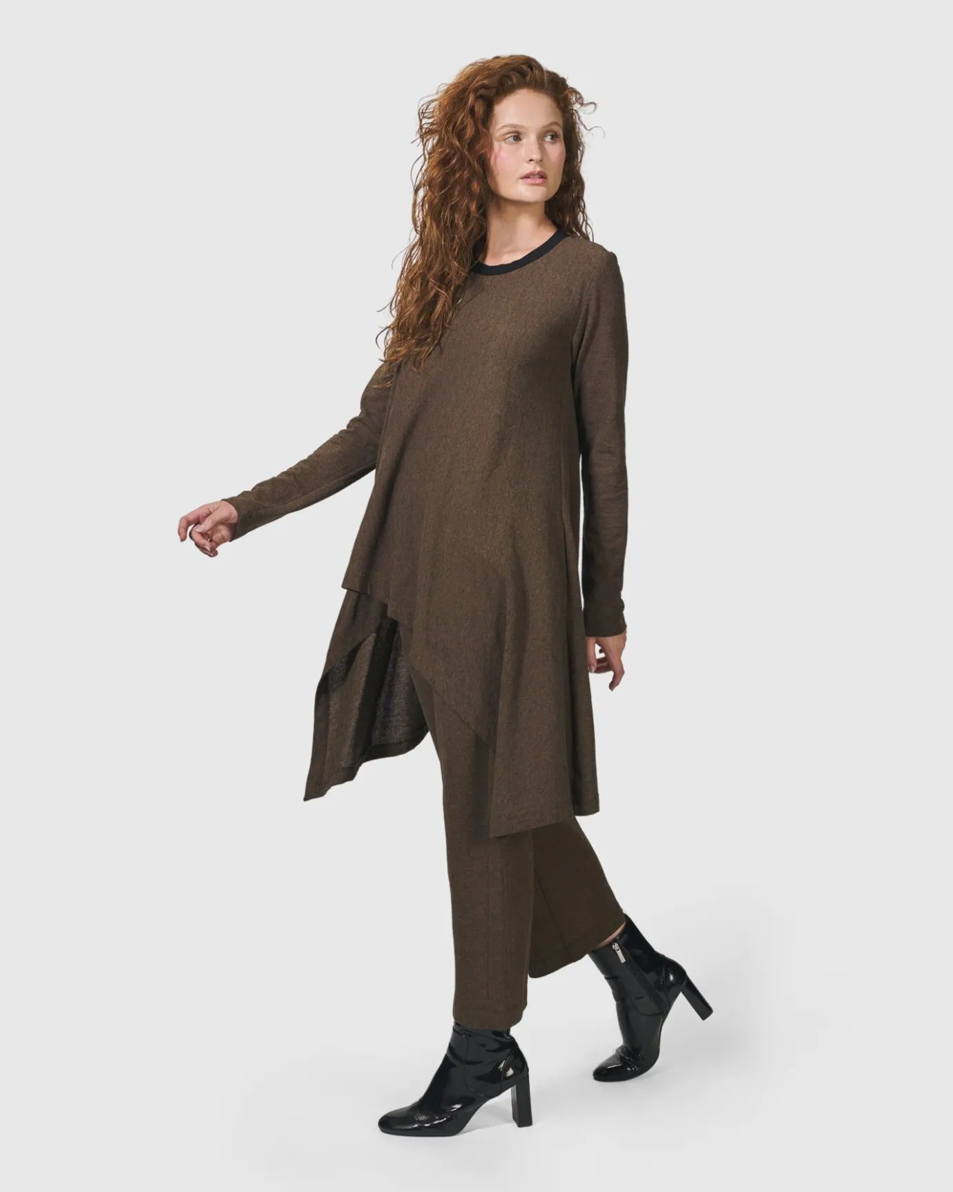 Women Alembika Plus<Essential Swing Tunic Top, Brown