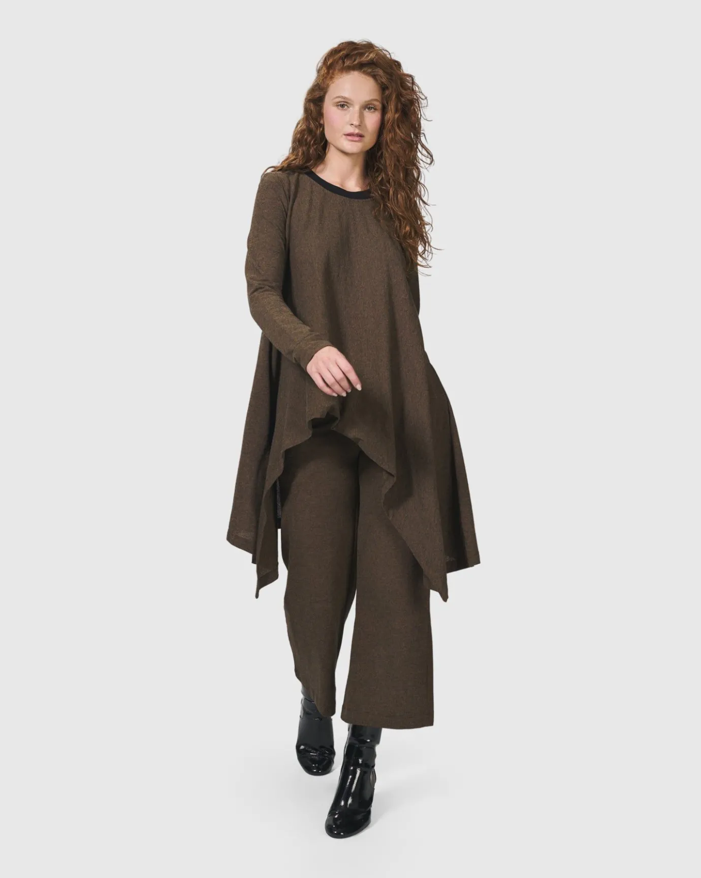 Women Alembika Plus<Essential Swing Tunic Top, Brown
