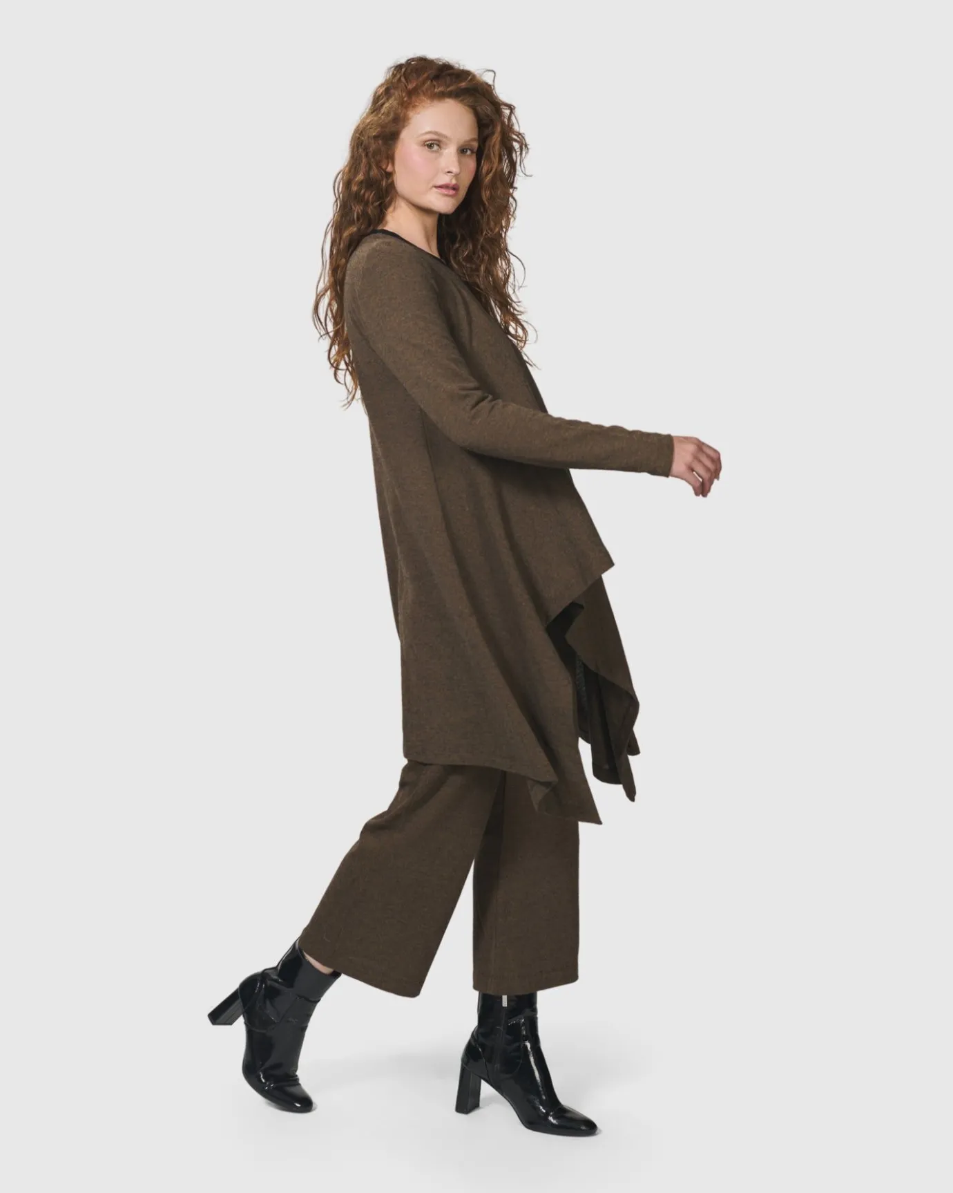 Women Alembika Plus<Essential Swing Tunic Top, Brown