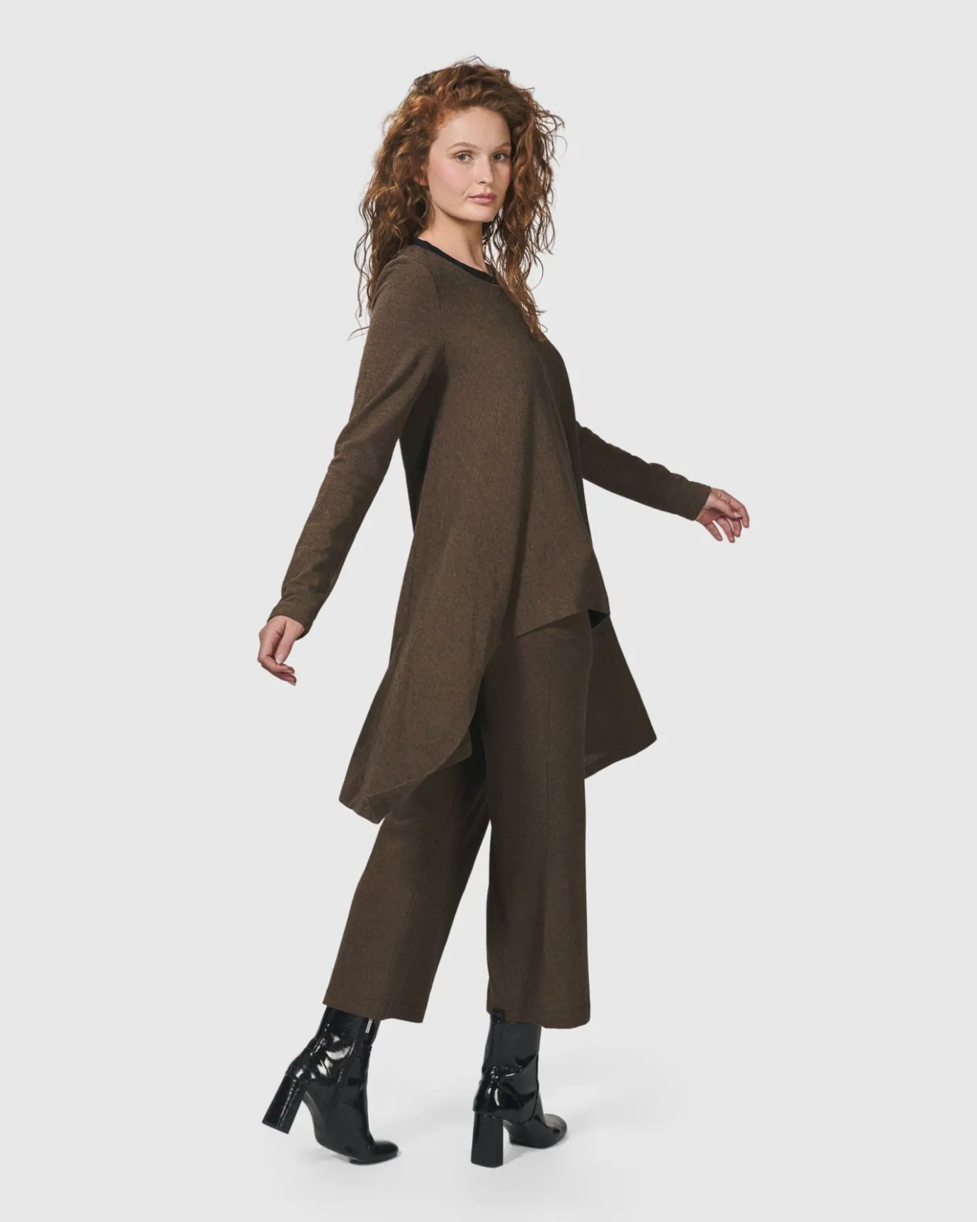 Women Alembika Plus<Essential Swing Tunic Top, Brown