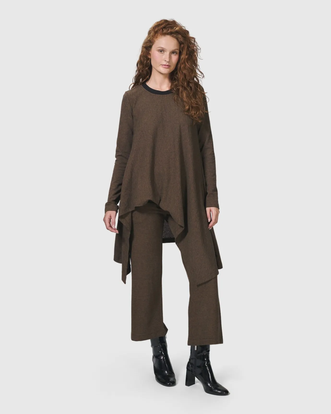 Women Alembika Plus<Essential Swing Tunic Top, Brown