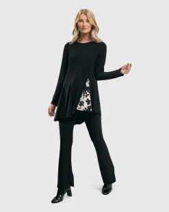 Women Alembika Pants & Skirts<Essential Tekbika Bootcut Leggings, Black