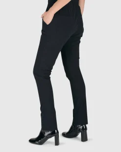 Women Alembika Plus<Essential Tekbika J-Pocket Slim Pants, Black