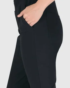 Women Alembika Plus<Essential Tekbika J-Pocket Slim Pants, Black