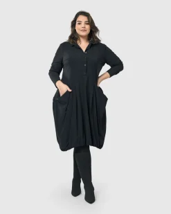 Women Alembika Dresses<Essential Tekbika Signature Pocket Dress, Black