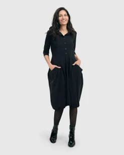 Women Alembika Dresses<Essential Tekbika Signature Pocket Dress, Black