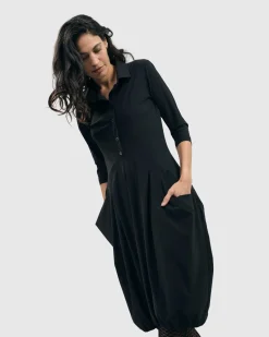 Women Alembika Dresses<Essential Tekbika Signature Pocket Dress, Black