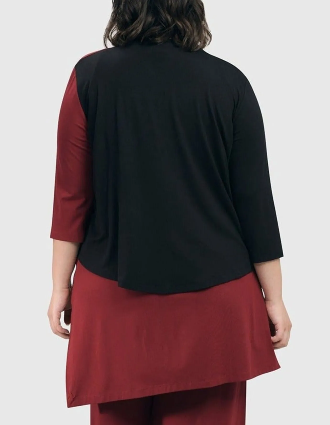 Women Alembika Jackets<Essential 2-Tone Crop Cardigan, Plum
