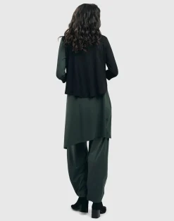 Women Alembika Jackets<Essential 2-Tone Crop Cardigan, Green