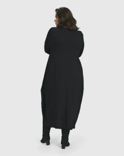 Women Alembika Plus<Essential Toned Up Midi Dress, Black