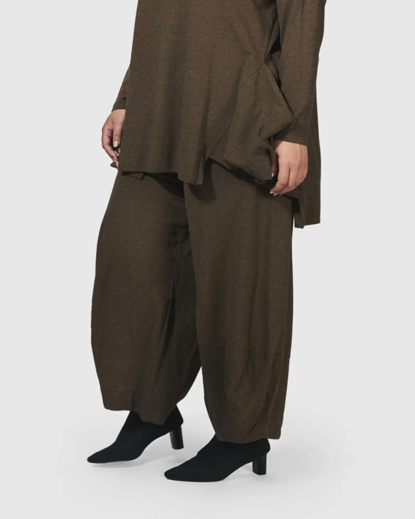 Women Alembika Plus<Essential Toned Up Punto Pants, Brown