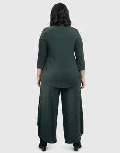 Women Alembika Tops & Tunics<Essential V-Neck Top, Green