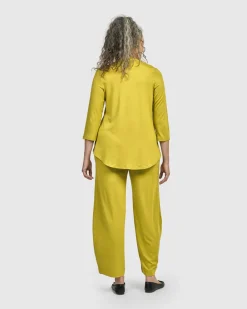 Women Alembika Plus<Essential V-Neck Top, Lime