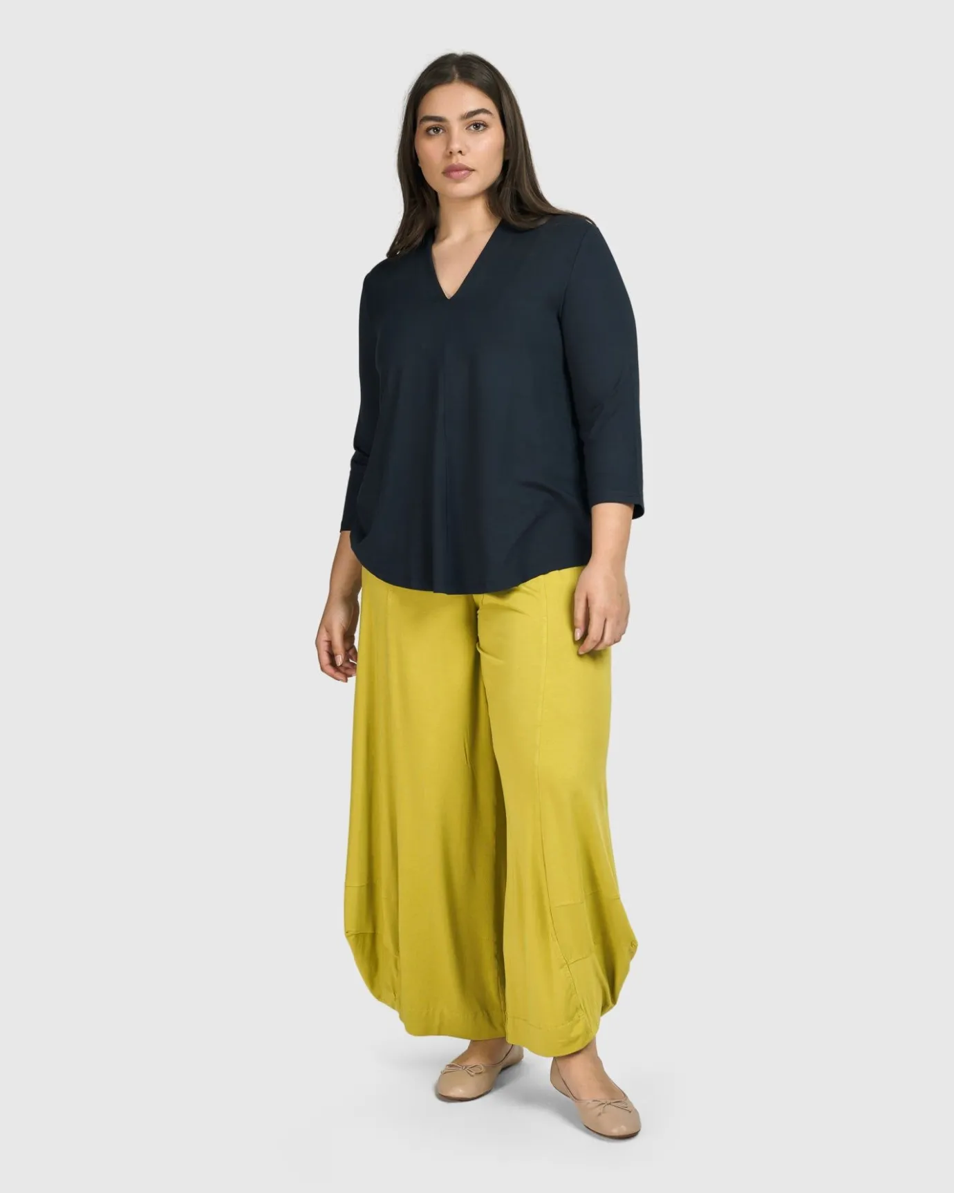 Women Alembika Tops & Tunics<Essential V-Neck Top, Ocean