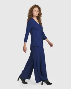 Women Alembika Tops & Tunics<Essential V-Neck Top, Royal Blue
