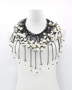 Women Alembika Accessories<Faux Pearl Cape Necklace, Love Letter