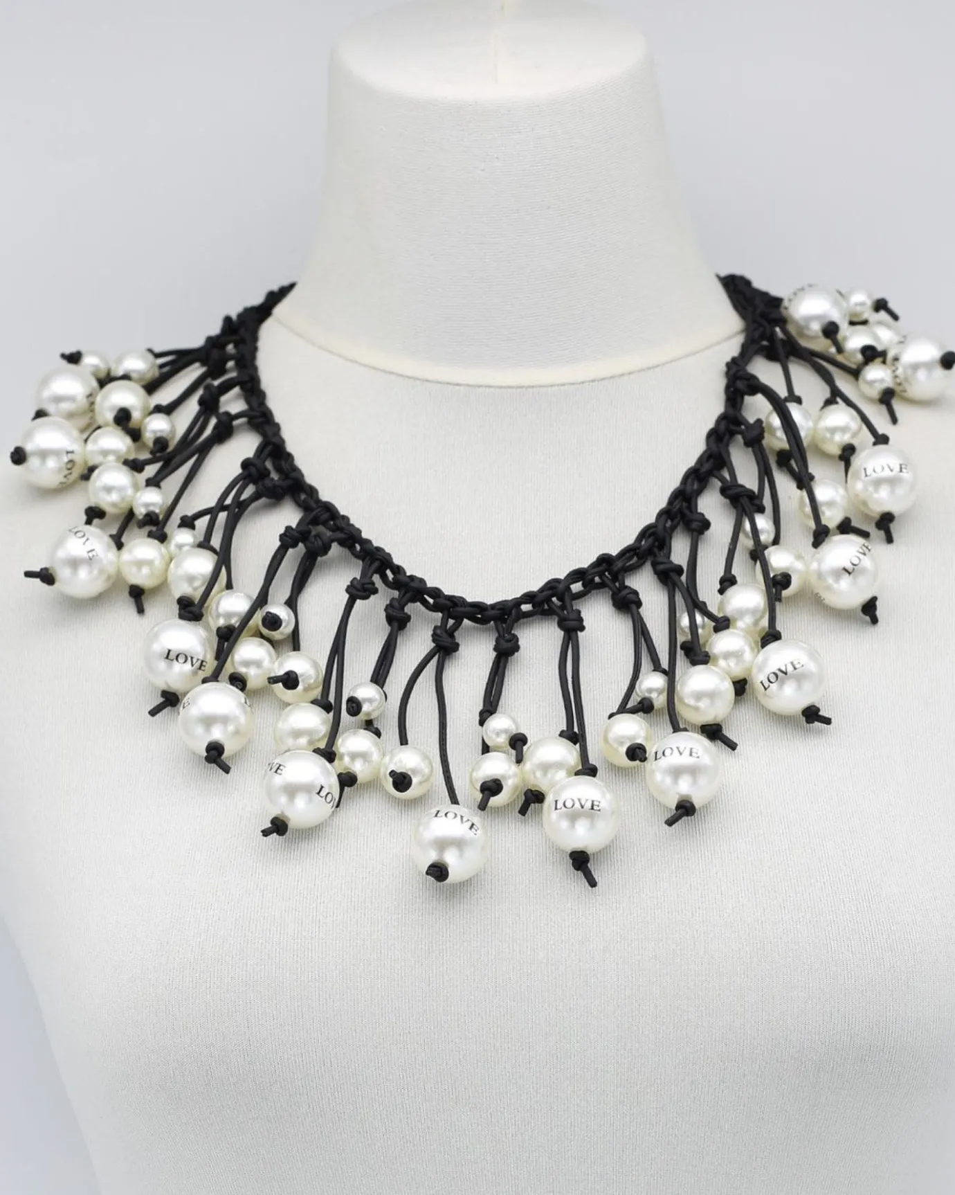 Women Alembika Accessories<Faux Pearl Necklace, Love