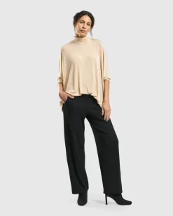 Women Alembika Tops & Tunics<Fawn Mockneck Top, Nude