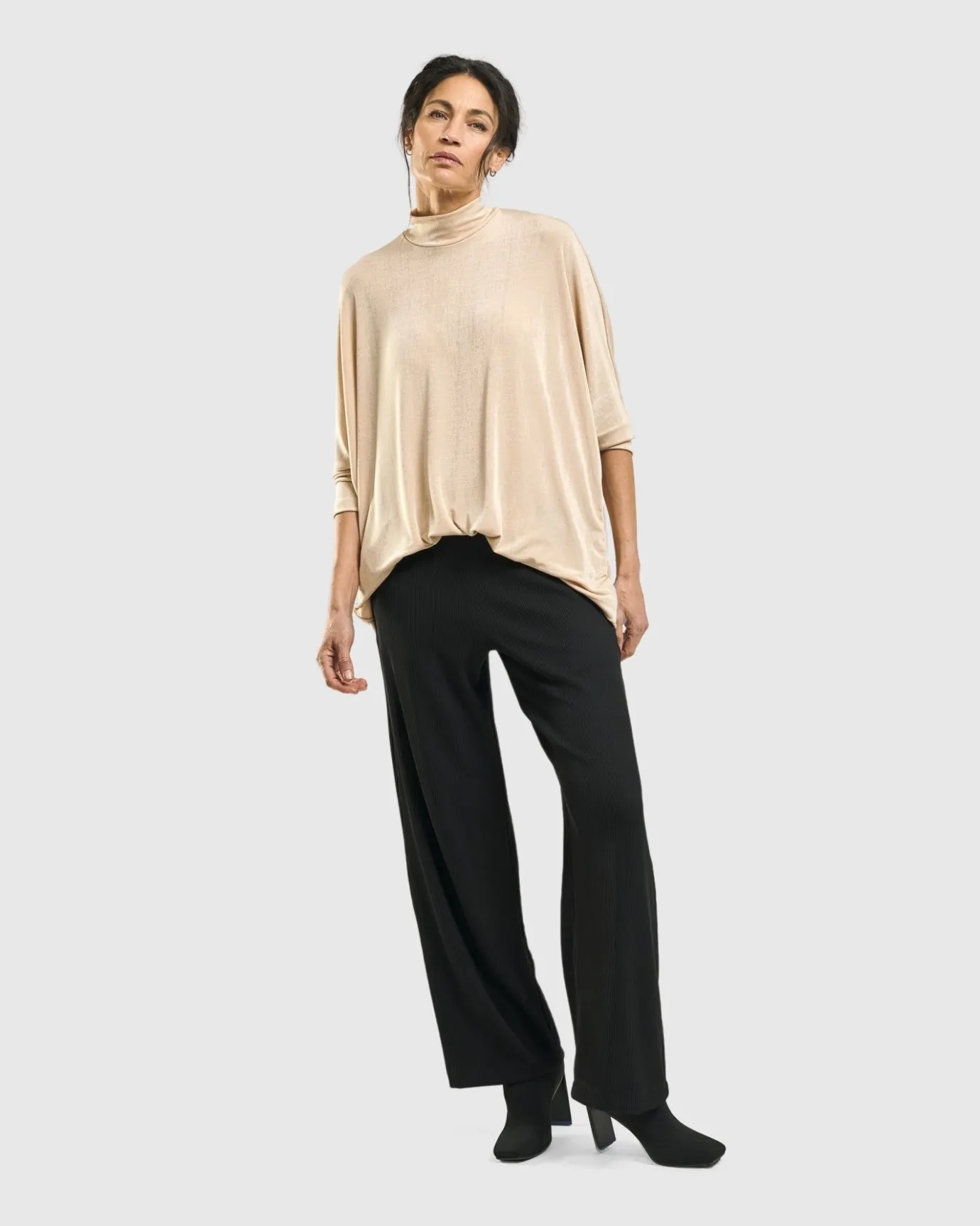 Women Alembika Tops & Tunics<Fawn Mockneck Top, Nude