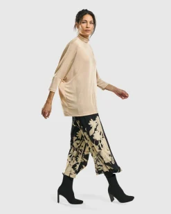 Women Alembika Tops & Tunics<Fawn Mockneck Top, Nude