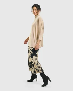 Women Alembika Tops & Tunics<Fawn Mockneck Top, Nude