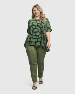 Women Alembika Pants & Skirts<Fearless Iconic Stretch Jeans, Green