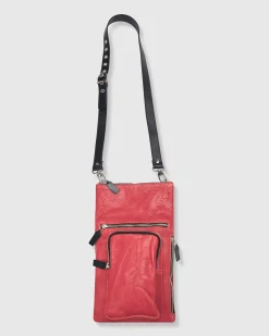 Women Alembika Bags & Pouches<Flat Stash Pouch Bag, Vermillion