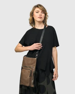 Women Alembika Accessories<Flat Stash Pouch Bag, Wood