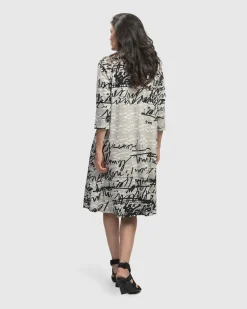 Women Alembika Plus<Flirty A Line Dress, Script
