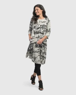 Women Alembika Plus<Flirty A Line Dress, Script