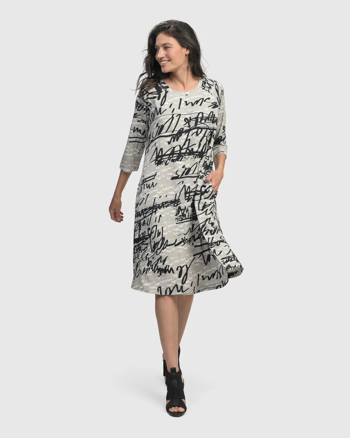 Women Alembika Dresses<Flirty A Line Dress, Script