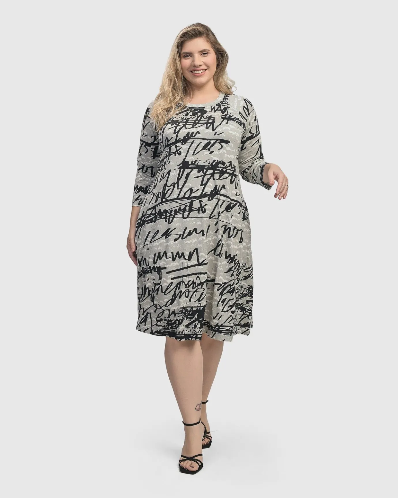 Women Alembika Dresses<Flirty A Line Dress, Script
