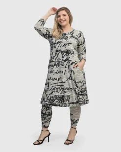 Women Alembika Dresses<Flirty A Line Dress, Script