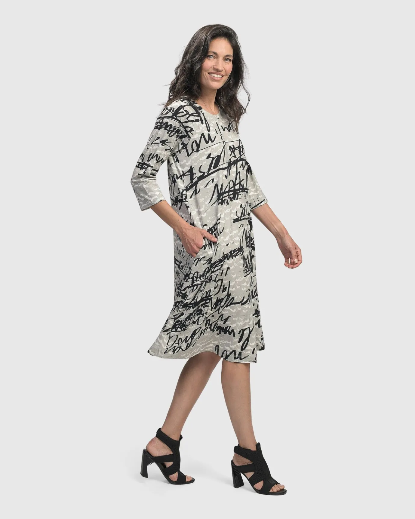 Women Alembika Dresses<Flirty A Line Dress, Script