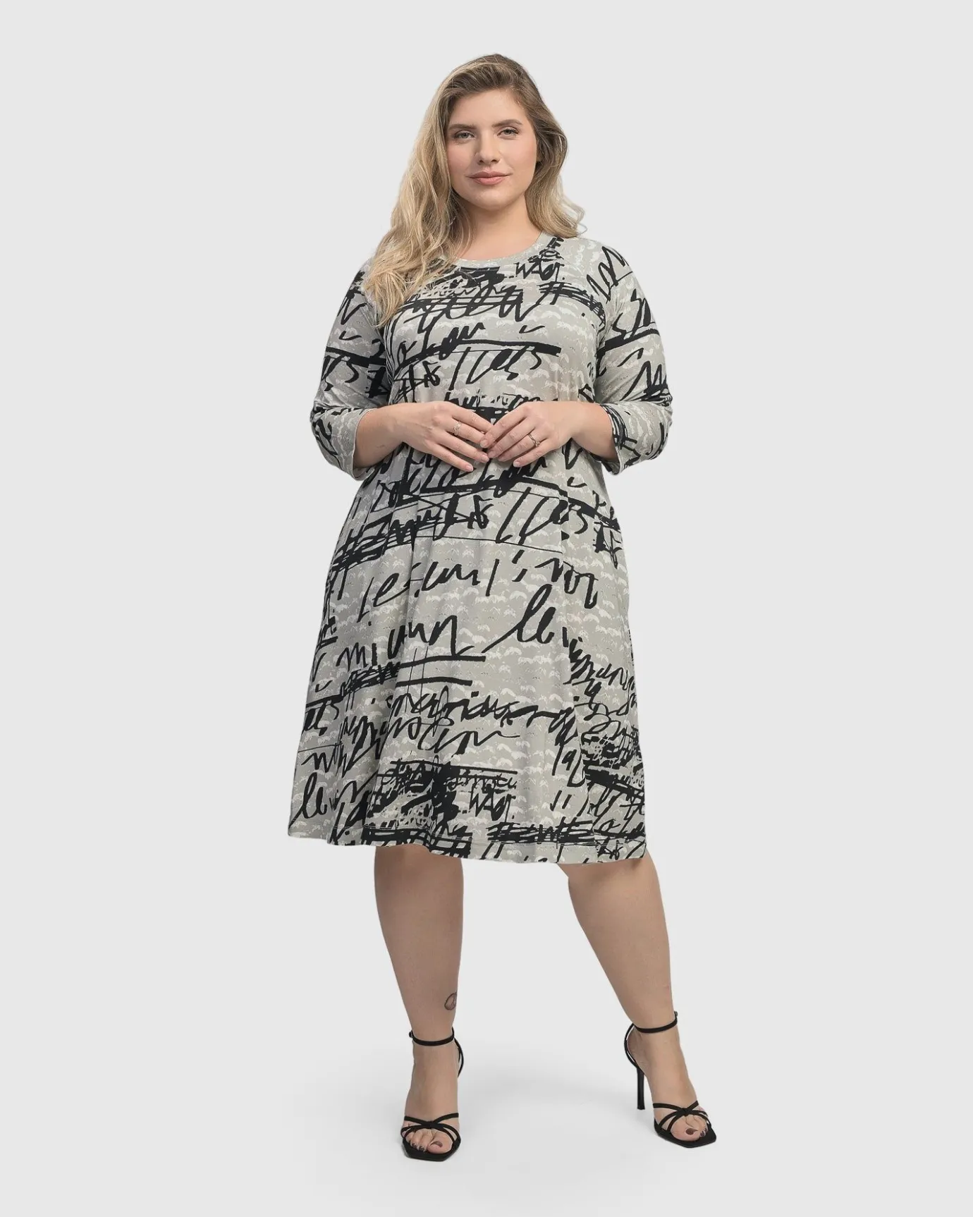 Women Alembika Dresses<Flirty A Line Dress, Script