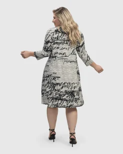 Women Alembika Dresses<Flirty A Line Dress, Script